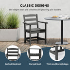 Ensemble de salle à manger Polytrends Shoreside 5 pièces avec fauteuils