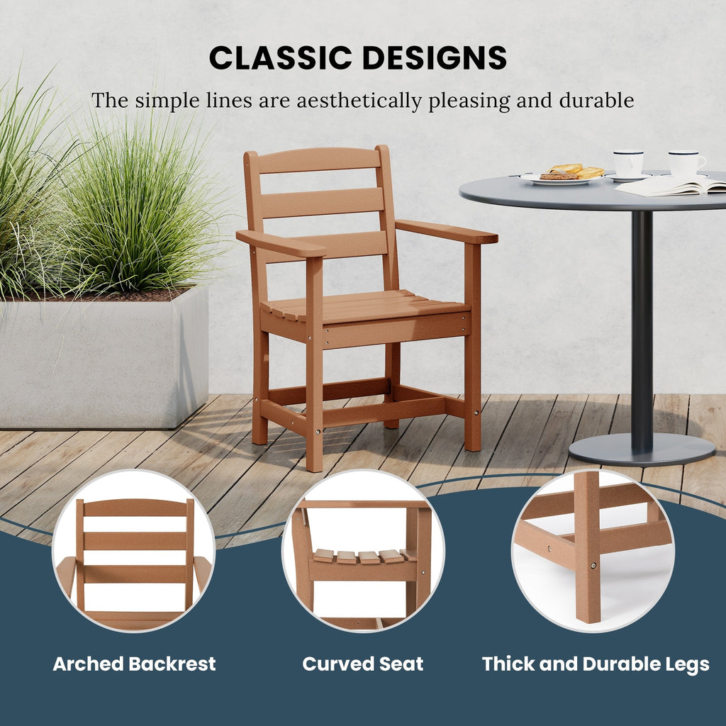 Ensemble de salle à manger Polytrends Shoreside 5 pièces avec fauteuils