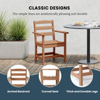 Ensemble de salle à manger Polytrends Shoreside 5 pièces avec fauteuils