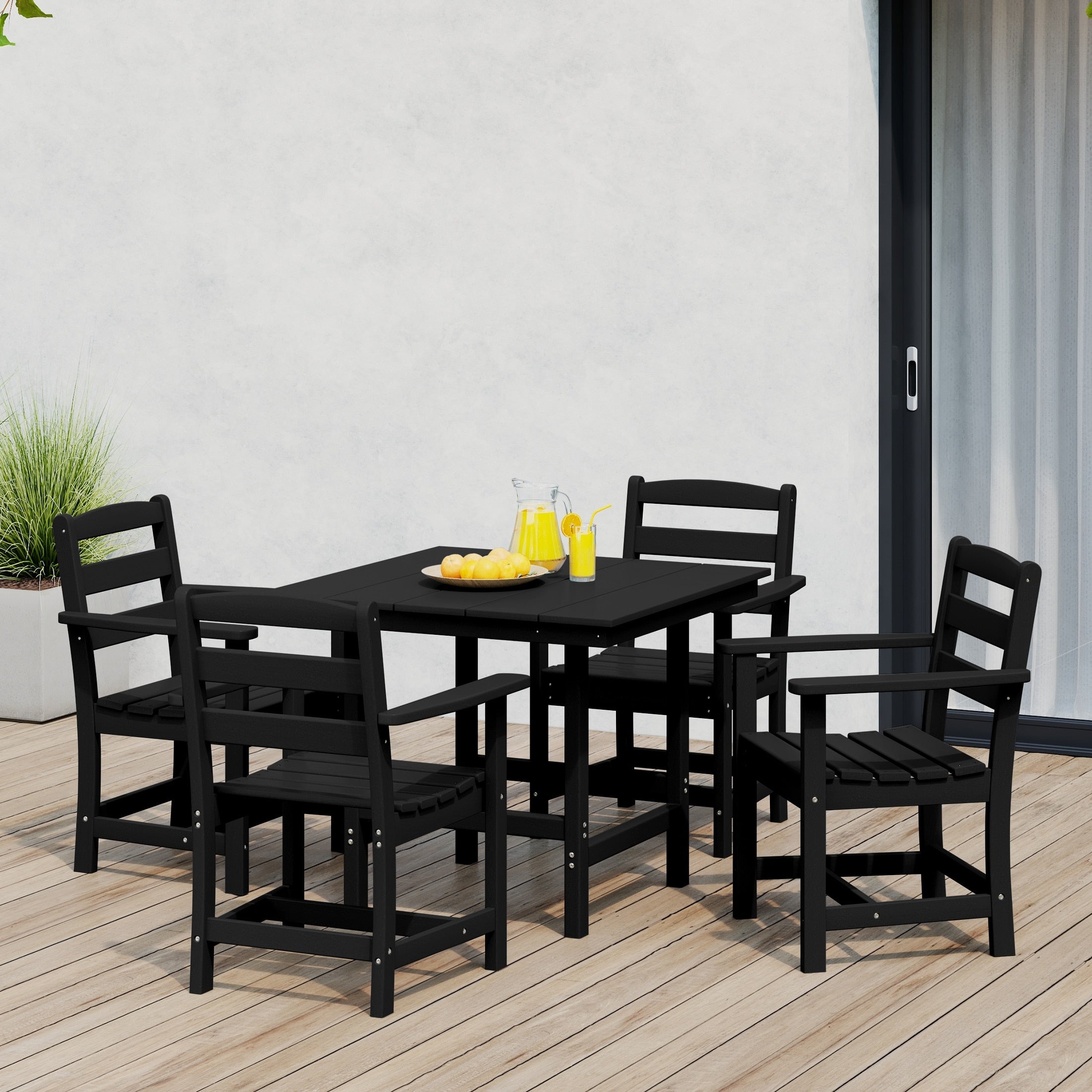 Ensemble de salle à manger Polytrends Shoreside 5 pièces avec fauteuils