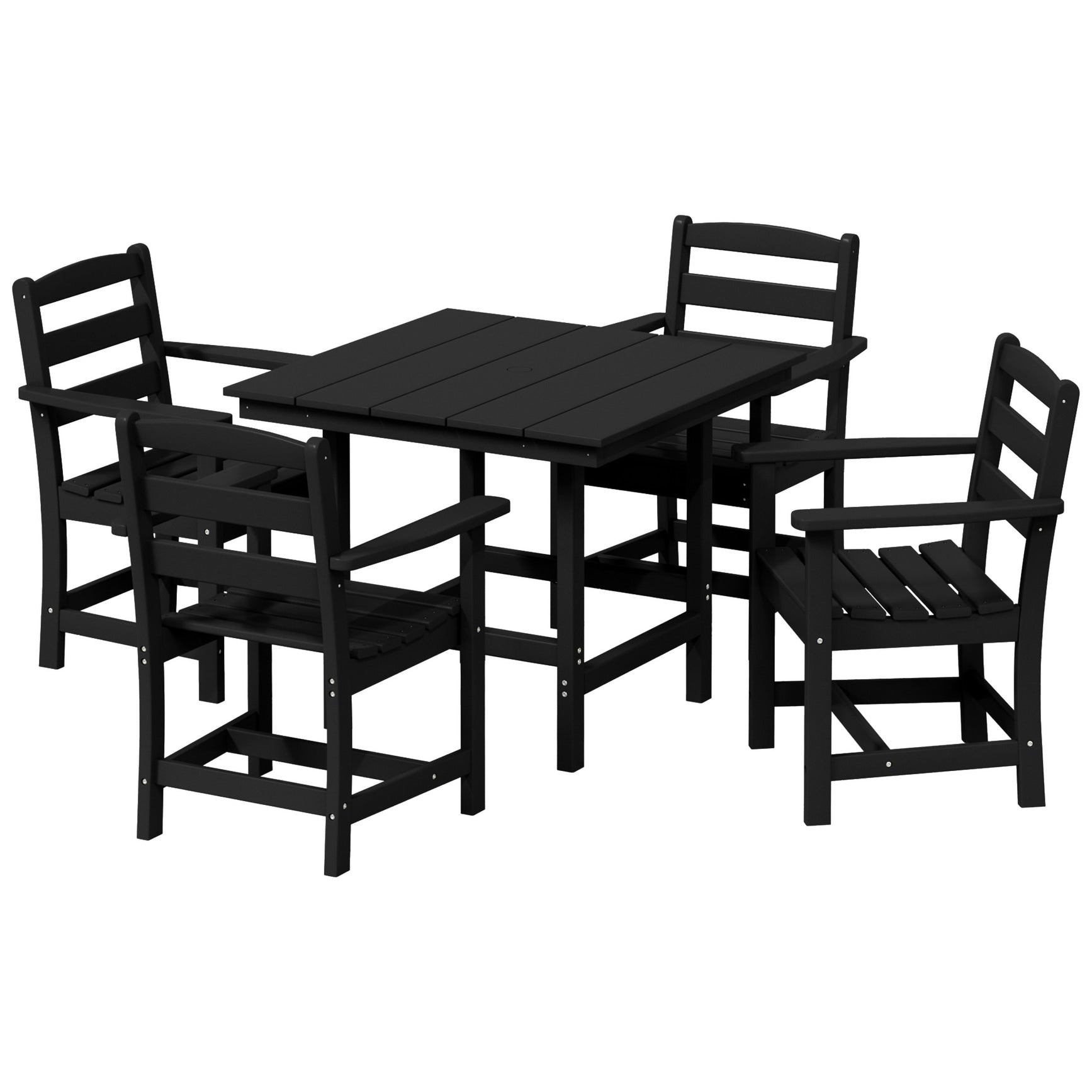 Ensemble de salle à manger Polytrends Shoreside 5 pièces avec fauteuils