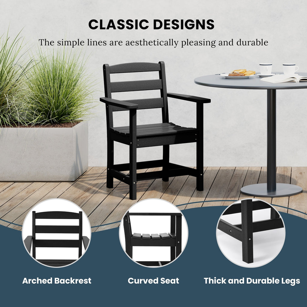 Ensemble de salle à manger Polytrends Shoreside 5 pièces avec fauteuils