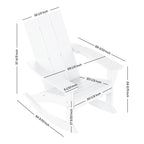 Ensemble de 5 chaises à bascule Polytrends Shoreside, toutes saisons, pour conversation