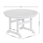 Ensemble de salle à manger d'extérieur Polytrends Shoreside, 5 pièces, carré, en polyester, respectueux de l'environnement, toutes saisons, avec fauteuils