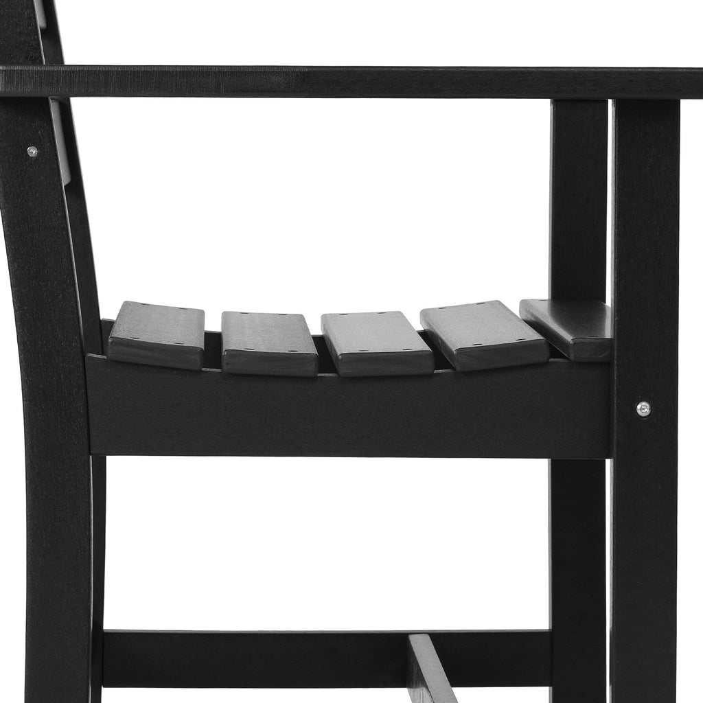 Ensemble de salle à manger Polytrends Shoreside 6 pièces avec fauteuils et banc