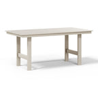Ensemble de salle à manger Polytrends Shoreside 6 pièces avec fauteuils et banc
