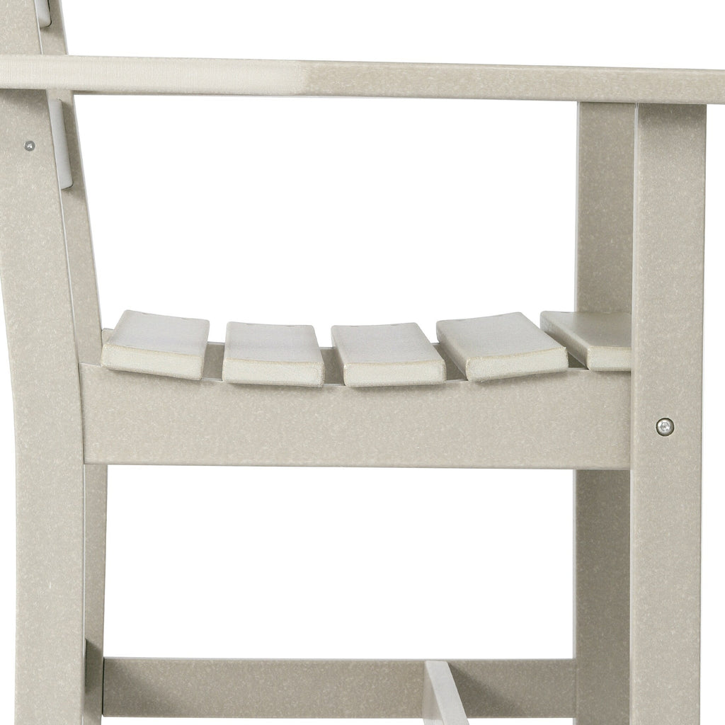 Ensemble de salle à manger Polytrends Shoreside 6 pièces avec fauteuils et banc
