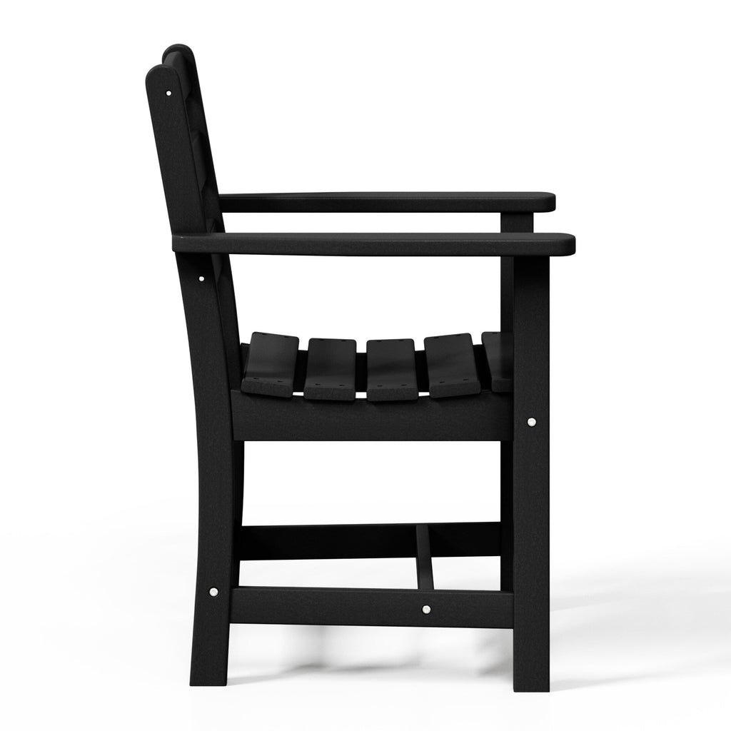 Ensemble de salle à manger Polytrends Shoreside 6 pièces avec fauteuils et banc