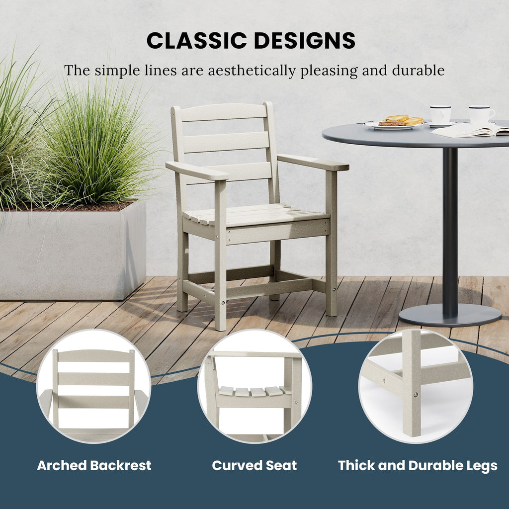 Ensemble de salle à manger Polytrends Shoreside 7 pièces avec fauteuils