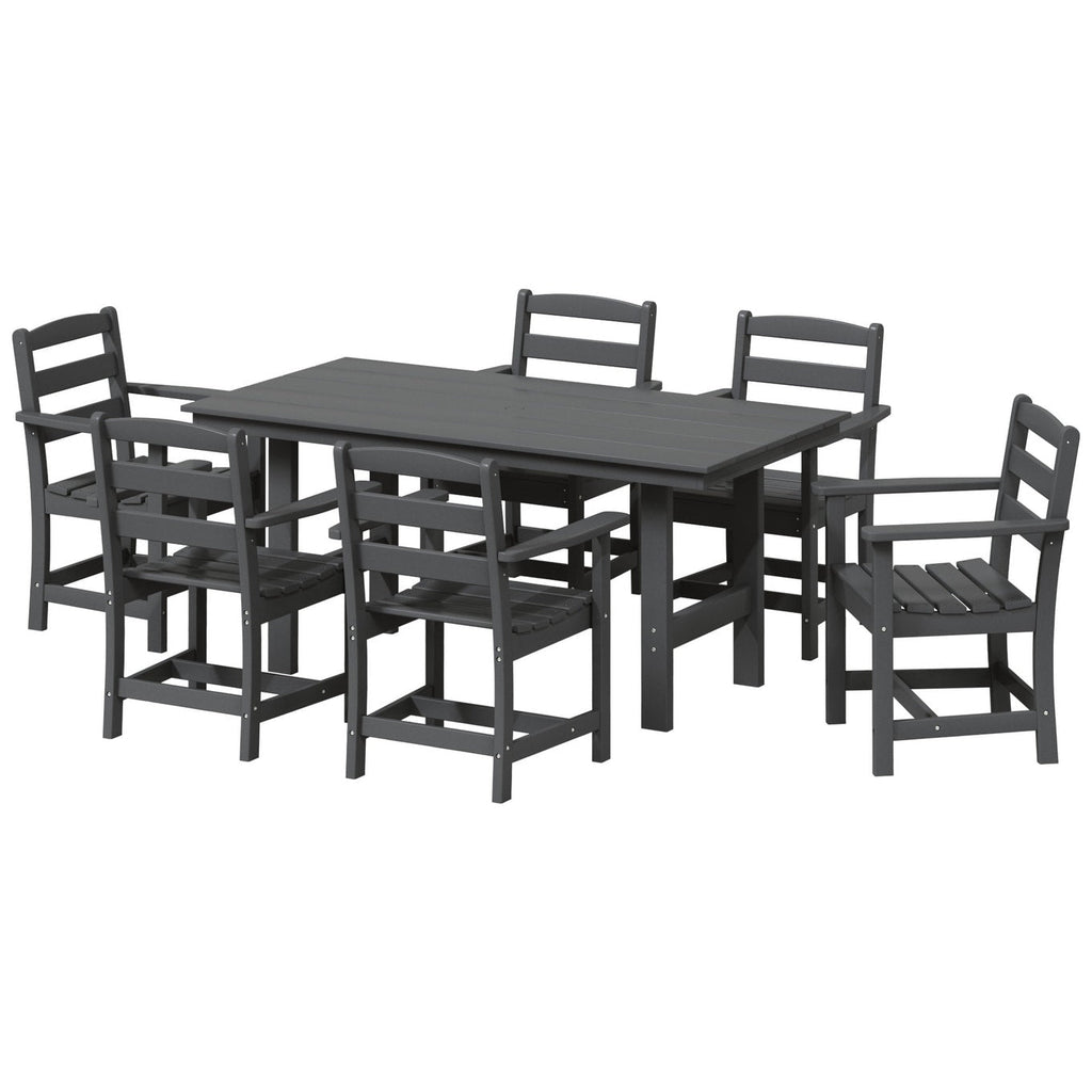 Ensemble de salle à manger Polytrends Shoreside 7 pièces avec fauteuils