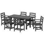Ensemble de salle à manger Polytrends Shoreside 7 pièces avec fauteuils