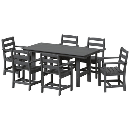 Ensemble de salle à manger Polytrends Shoreside 7 pièces avec fauteuils