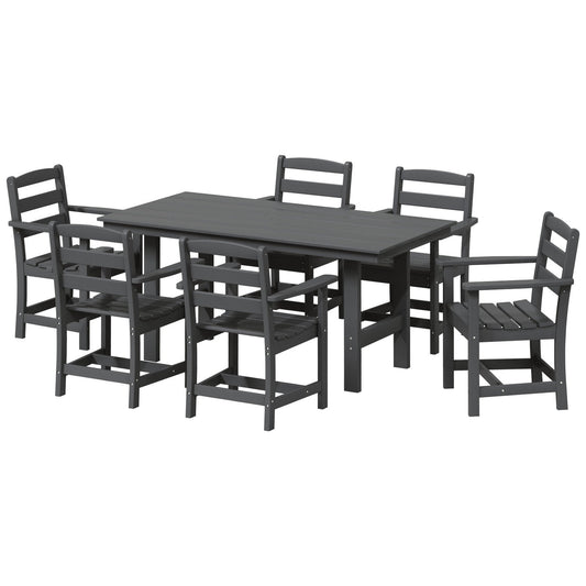 Ensemble de salle à manger Polytrends Shoreside 7 pièces avec fauteuils