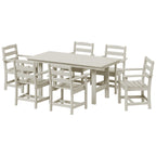 Ensemble de salle à manger Polytrends Shoreside 7 pièces avec fauteuils