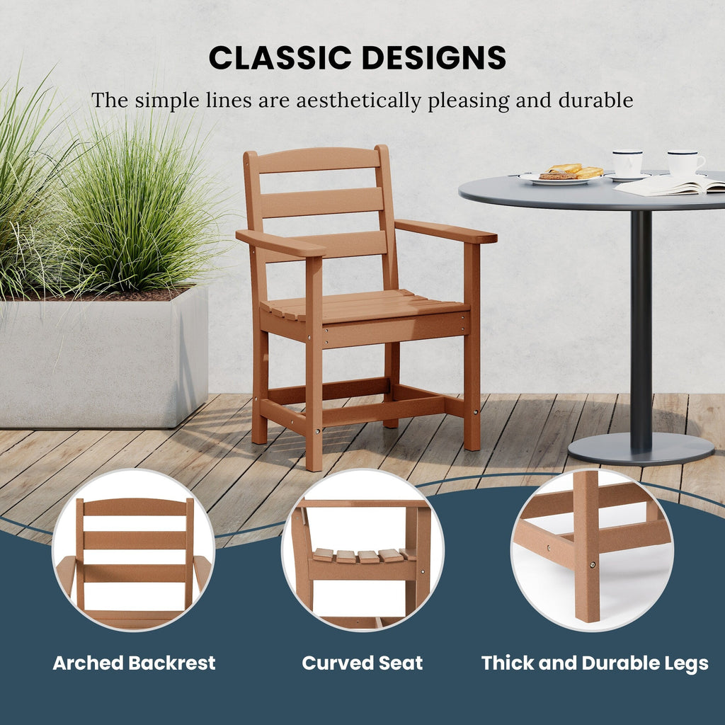 Ensemble de salle à manger Polytrends Shoreside 7 pièces avec fauteuils