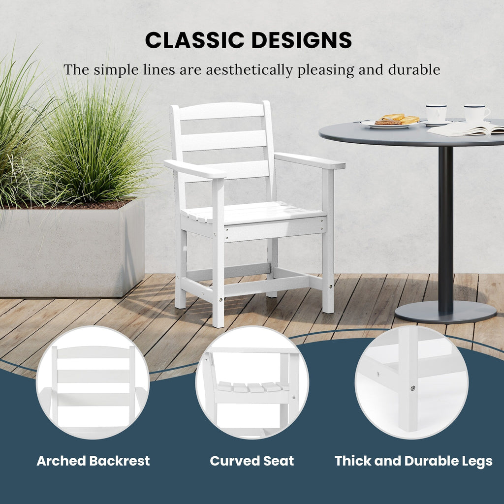 Ensemble de salle à manger Polytrends Shoreside 7 pièces avec fauteuils