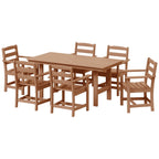 Ensemble de salle à manger Polytrends Shoreside 7 pièces avec fauteuils