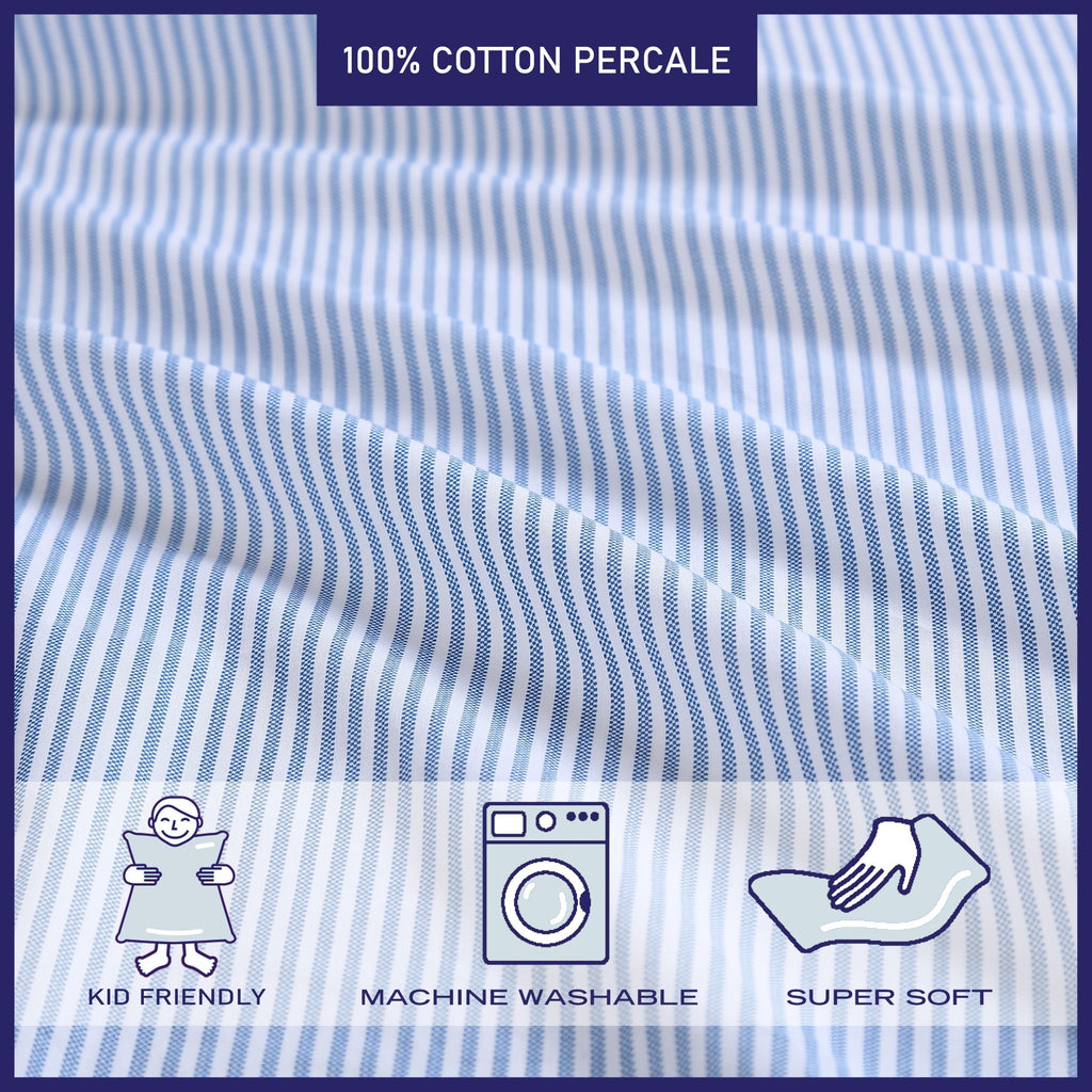 Parures de draps en percale de coton imprimé Poppy &amp; Fritz Kids