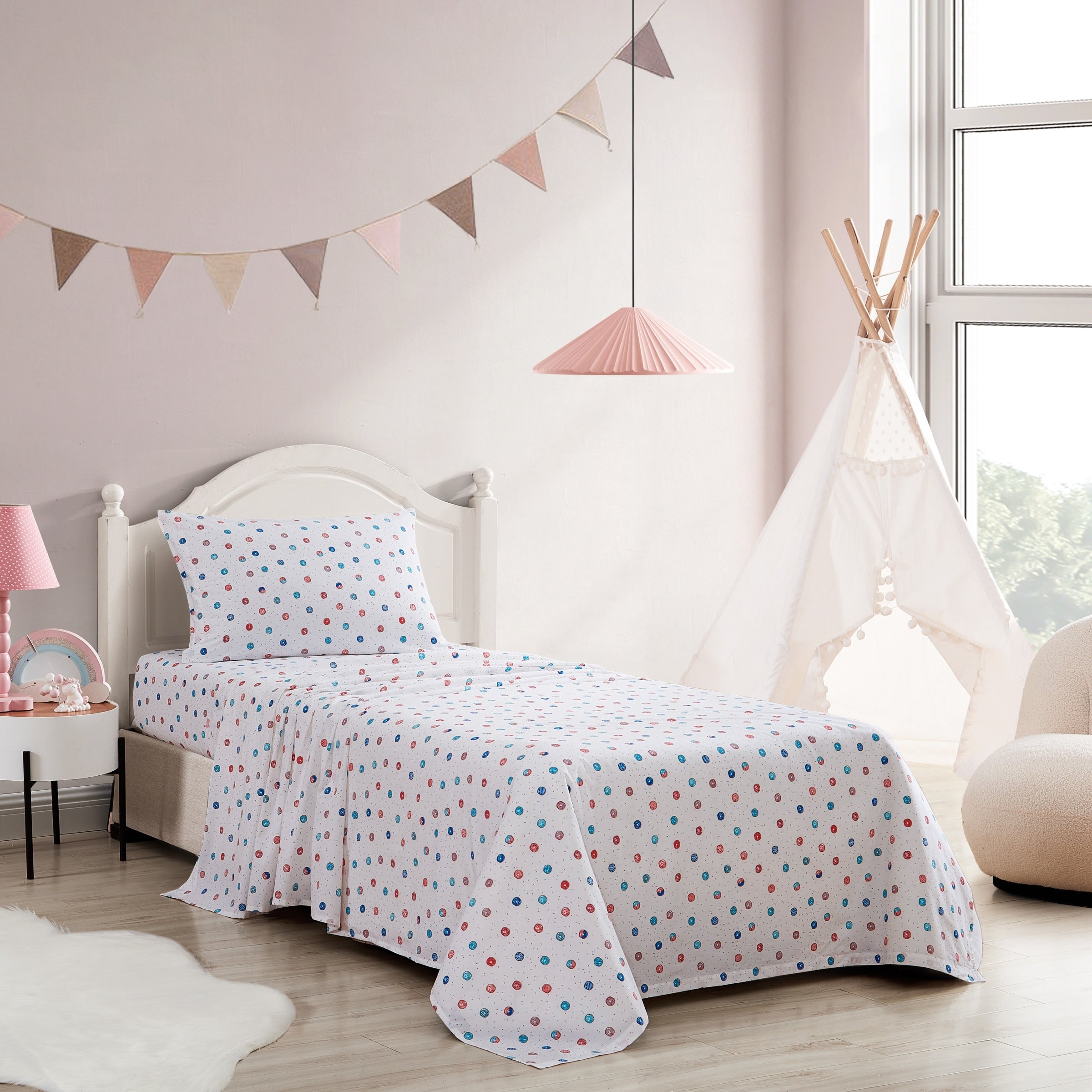 Parures de draps en percale de coton imprimé Poppy &amp; Fritz Kids