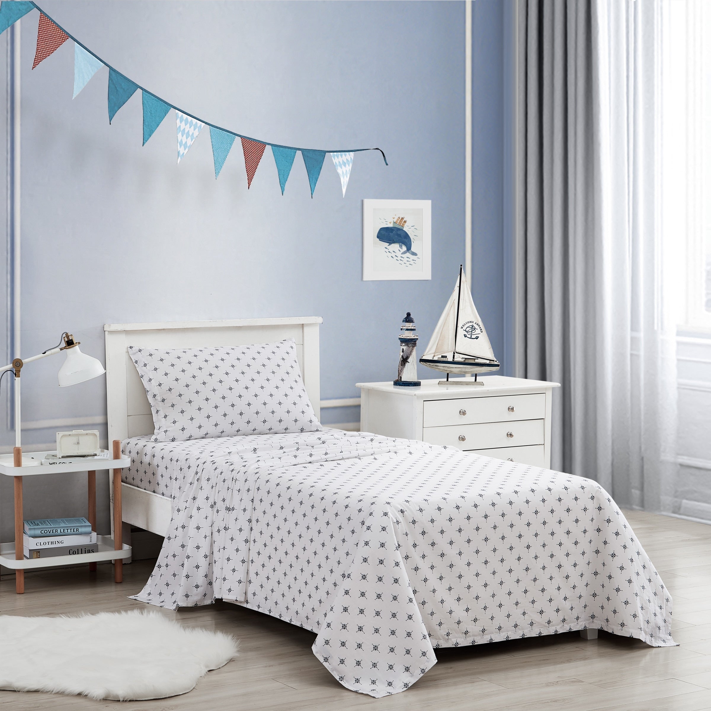 Parures de draps en percale de coton imprimé Poppy &amp; Fritz Kids