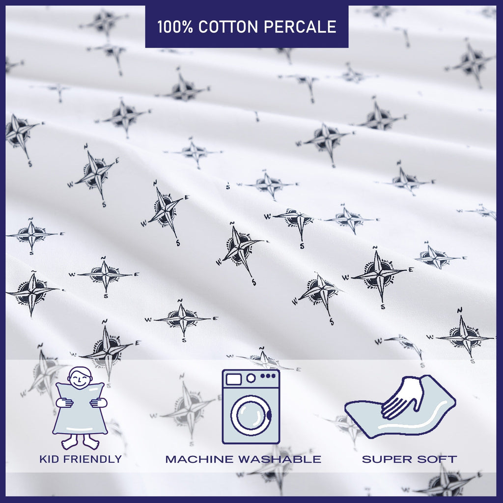 Parures de draps en percale de coton imprimé Poppy &amp; Fritz Kids