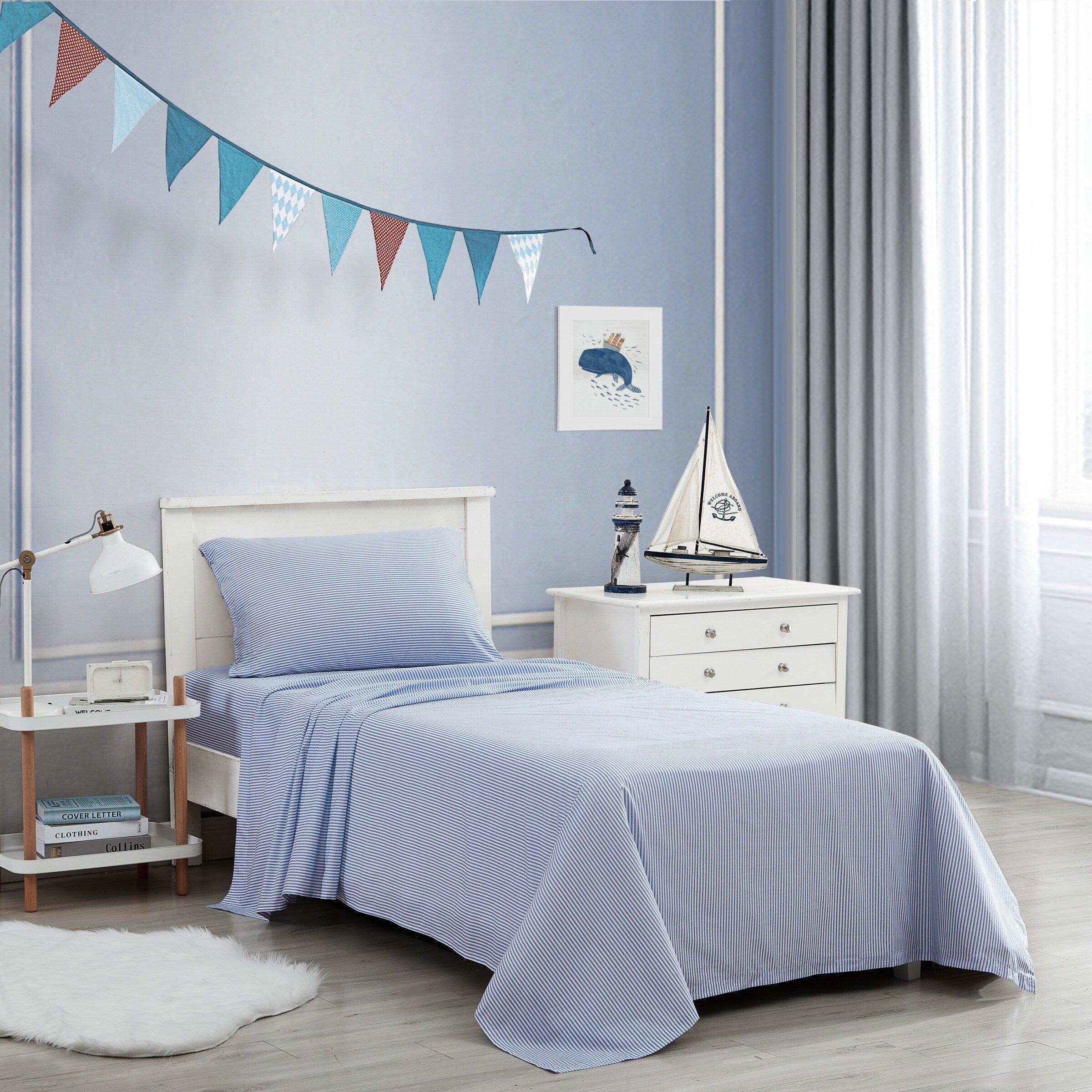 Parures de draps en percale de coton imprimé Poppy &amp; Fritz Kids