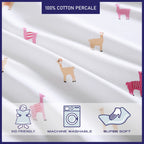 Parures de draps en percale de coton imprimé Poppy &amp; Fritz Kids