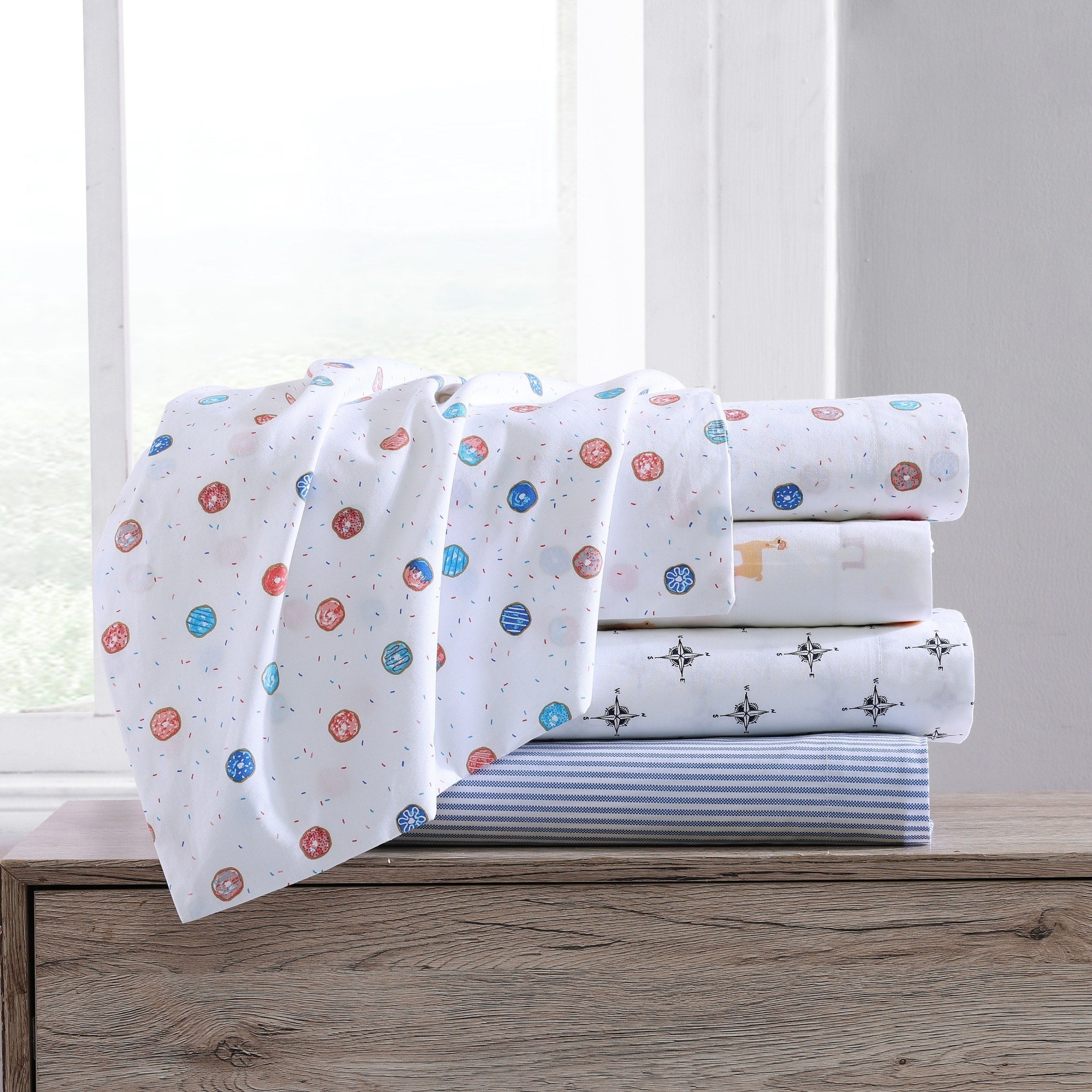Parures de draps en percale de coton imprimé Poppy &amp; Fritz Kids
