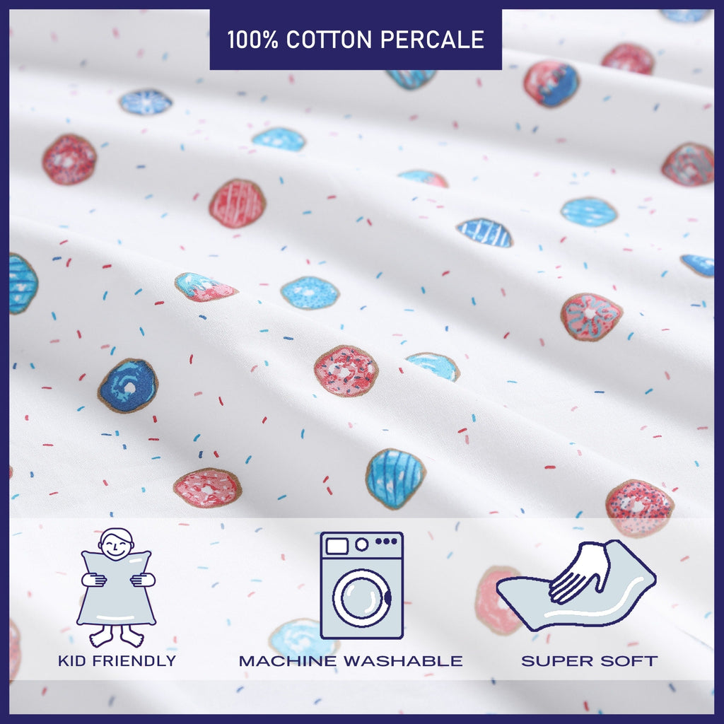 Parures de draps en percale de coton imprimé Poppy &amp; Fritz Kids