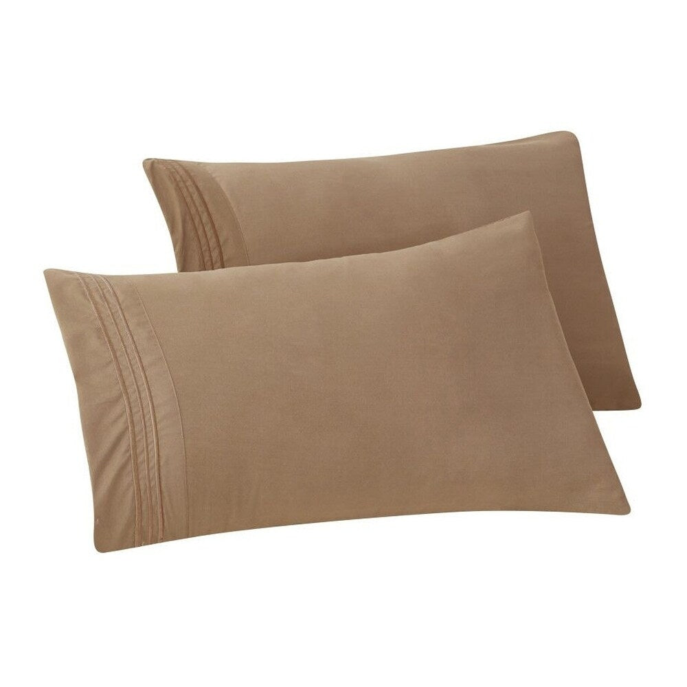 Taies d'oreiller Porch &amp; Den Briggs résistantes aux plis et à la décoloration (lot de 2)