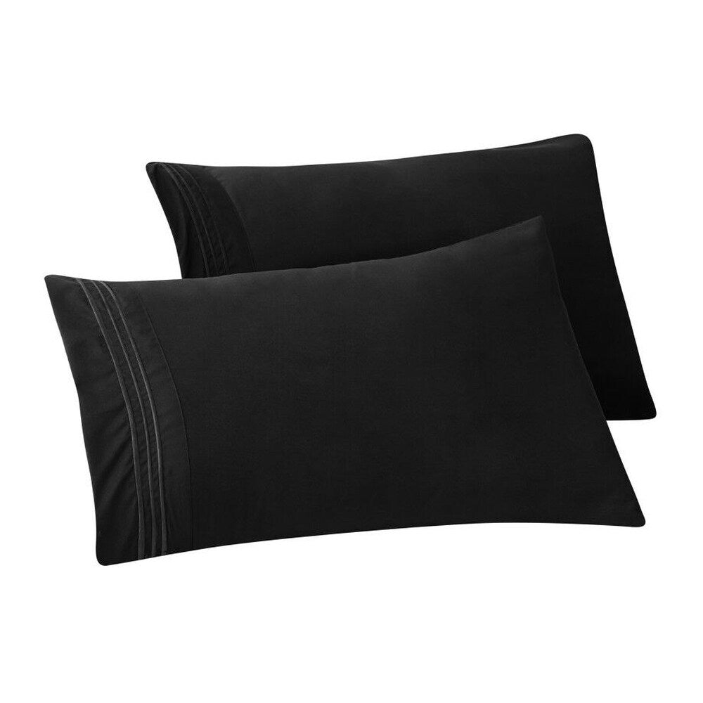 Taies d'oreiller Porch &amp; Den Briggs résistantes aux plis et à la décoloration (lot de 2)