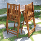 Ensemble bistrot d'extérieur en bois dur d'acacia Silverton par Havenside Home