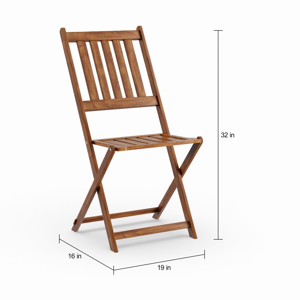 Ensemble bistrot d'extérieur en bois dur d'acacia Silverton par Havenside Home