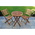 Ensemble bistrot d'extérieur en bois dur d'acacia Silverton par Havenside Home