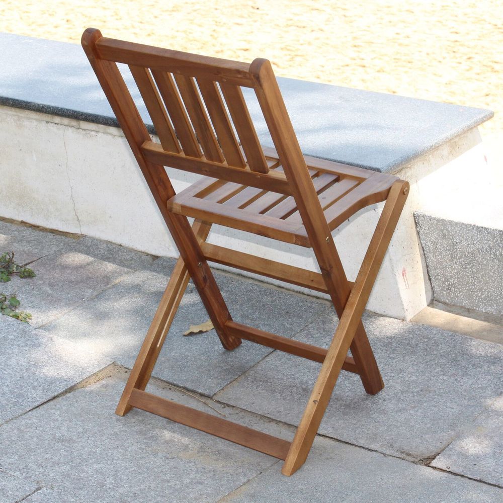 Ensemble bistrot d'extérieur en bois dur d'acacia Silverton par Havenside Home