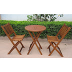 Ensemble bistrot d'extérieur en bois dur d'acacia Silverton par Havenside Home