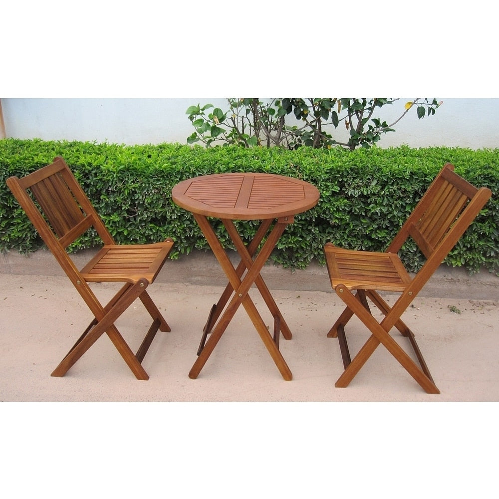 Ensemble bistrot d'extérieur en bois dur d'acacia Silverton par Havenside Home