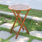 Ensemble bistrot d'extérieur en bois dur d'acacia Silverton par Havenside Home