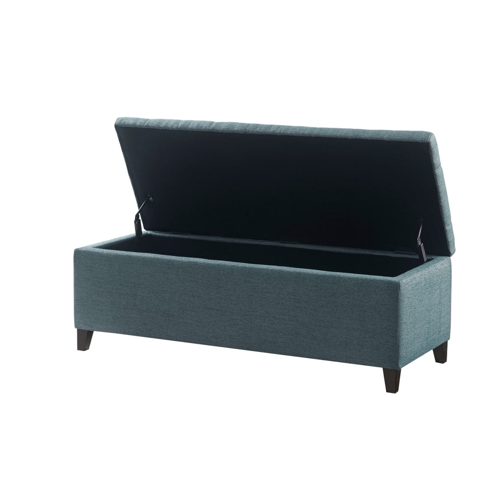 Banc de rangement rembourré à plateau capitonné Sasha de Madison Park