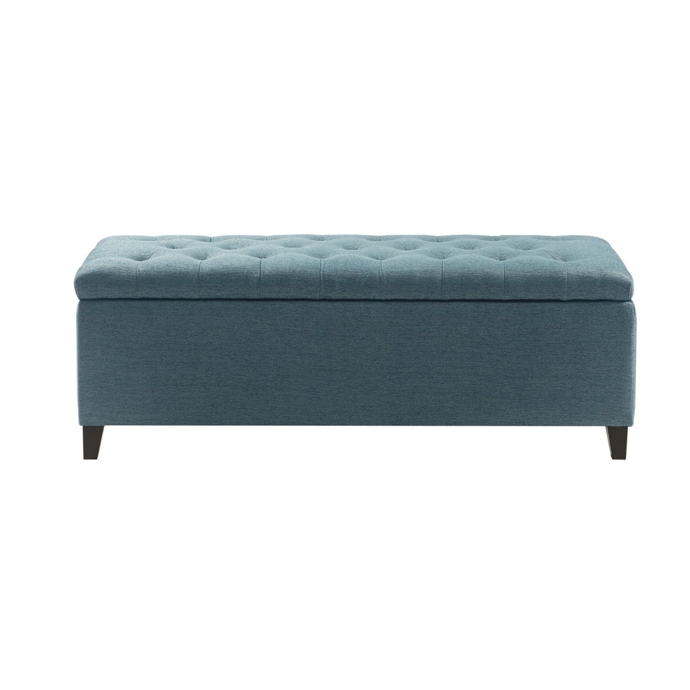 Banc de rangement rembourré à plateau capitonné Sasha de Madison Park