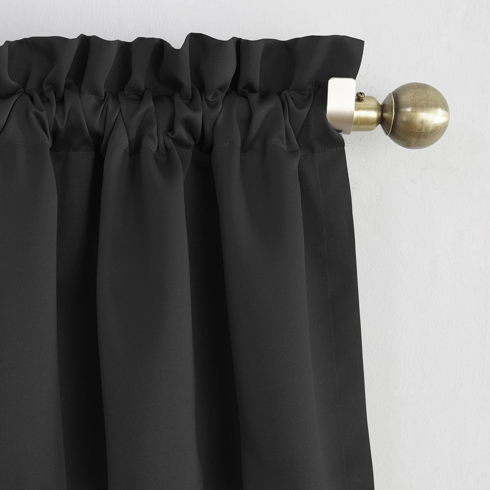 Rideau occultant et cantonnière pour véranda et salle de bain Inez, panneau simple