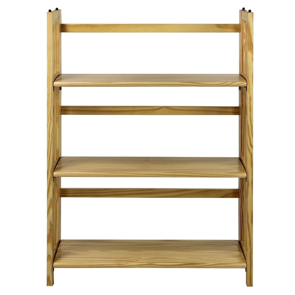 Bibliothèque empilable pliante en bois massif 100 % Edgemont de Porch &amp; Den de 27,5 pouces