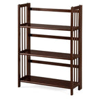 Bibliothèque empilable pliante en bois massif 100 % Edgemont de Porch &amp; Den de 27,5 pouces