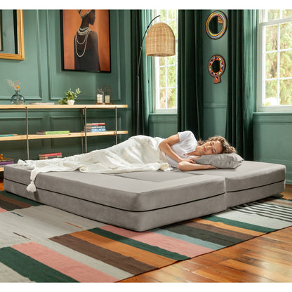 Canapé-lit convertible California King et poufs Porch &amp; Den