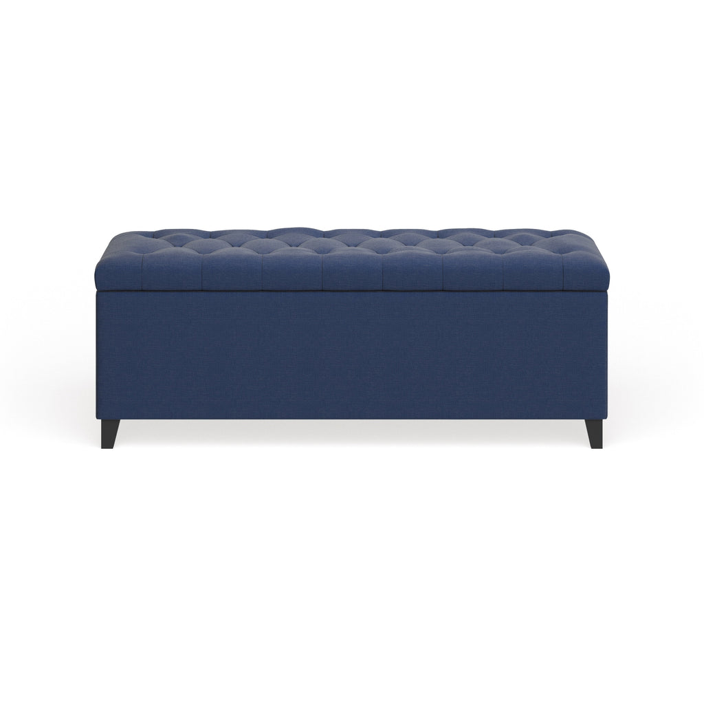 Banc de rangement rembourré à plateau capitonné Sasha de Madison Park
