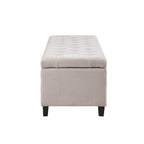 Banc de rangement rembourré à plateau capitonné Sasha de Madison Park