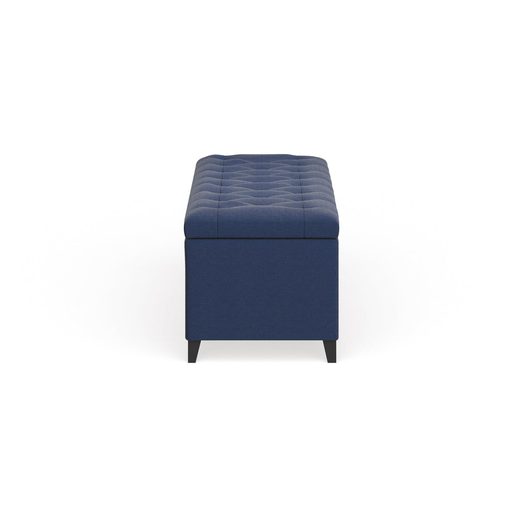 Banc de rangement rembourré à plateau capitonné Sasha de Madison Park
