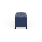 Banc de rangement rembourré à plateau capitonné Sasha de Madison Park