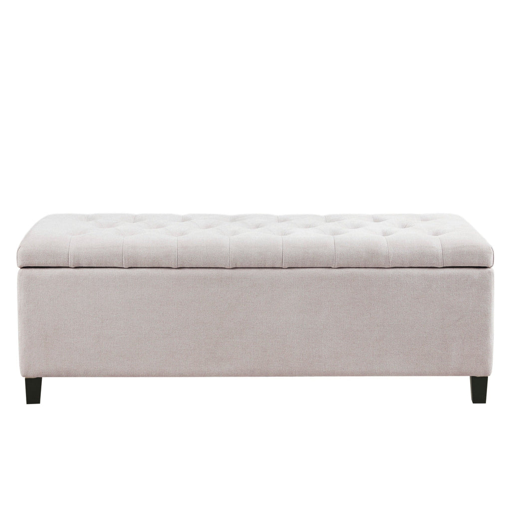 Banc de rangement rembourré à plateau capitonné Sasha de Madison Park