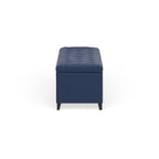 Banc de rangement rembourré à plateau capitonné Sasha de Madison Park